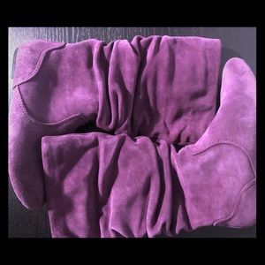 Nine West Purple Slouch Boots